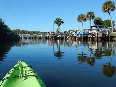 paddling Estero River, Great Calusa Blueway, kayak, canoe