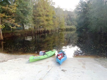 paddling Arbuckle Creek, kayak, canoe