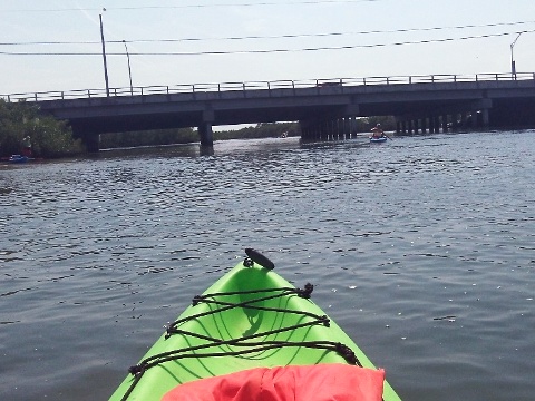 paddling Callalisa Creek, New Smyrna Beach, kayak, canoe