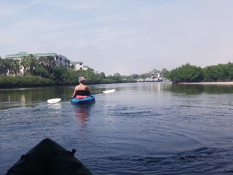 paddling Callalisa Creek, New Smyrna Beach, kayak, canoe