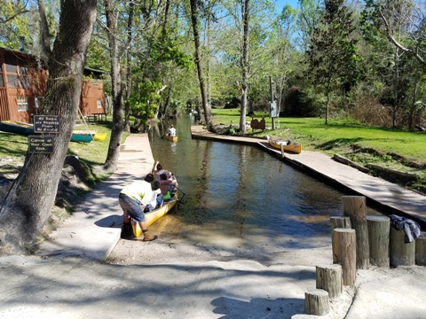 paddling Rock Springs Run, Kings Landing