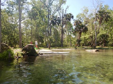 paddling Rock Springs Run, Kings Landing