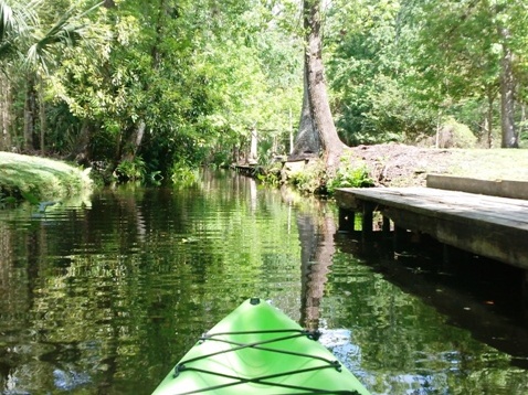 paddling Rock Springs Run, kayak, canoe