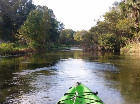 paddling Rock Springs Run, kayak, canoe