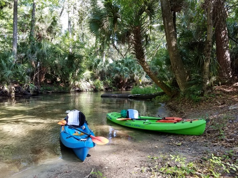 paddling Rock Springs Run, kayak, canoe