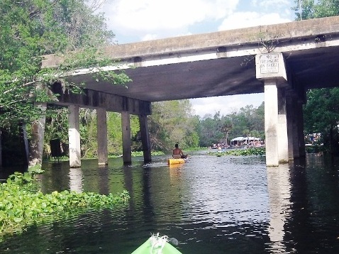 paddling Rock Springs Run, kayak, canoe