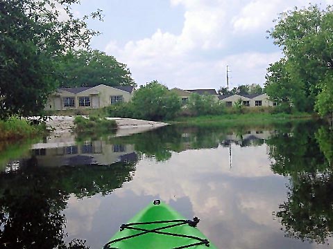 paddling Shingle Creek, North from Marsh Landing