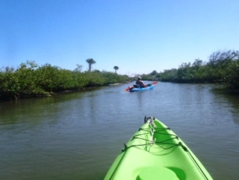 paddling Shipyard Island, Canaveral National Seashore