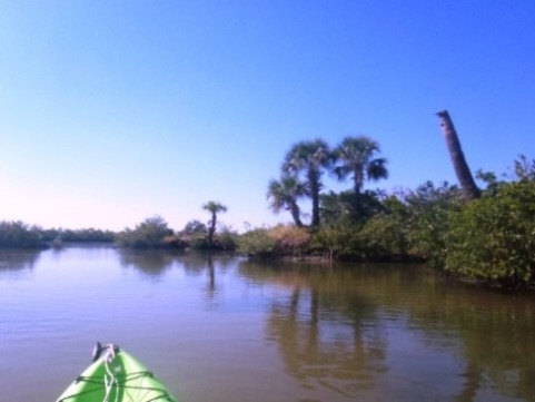 paddling Shipyard Island, Canaveral National Seashore