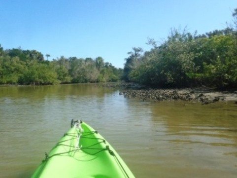 paddling Shipyard Island, Canaveral National Seashore