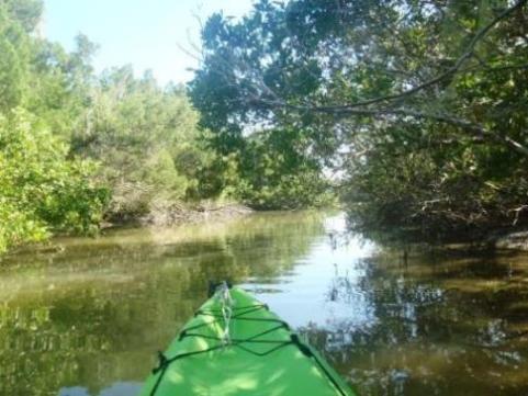 paddling Shipyard Island, Canaveral National Seashore