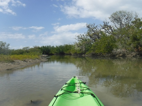 paddling Shipyard Island, Canaveral National Seashore