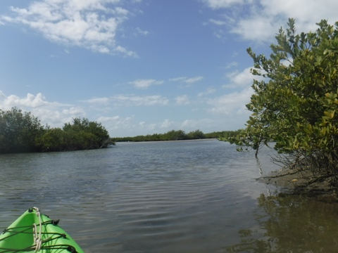 paddling Shipyard Island, Canaveral National Seashore