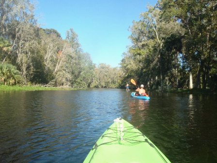 paddling Wekiva River, Katie's Landing