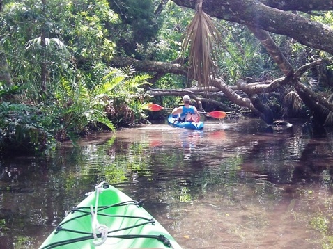 paddling chassahowitzka River, The Crack, kayak, canoe