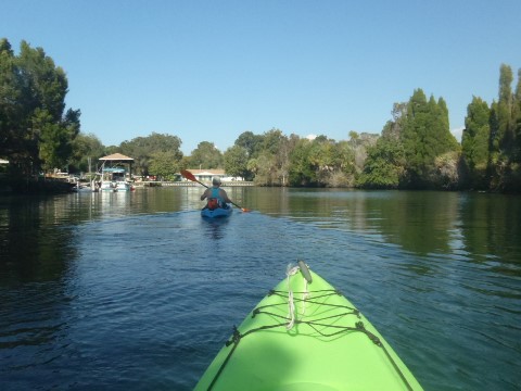 paddling Crystal River, kayak, canoe