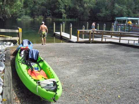 paddling Rainbow River, kayak, canoe