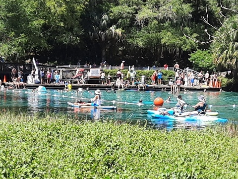 paddling Rainbow River, kayak, canoe