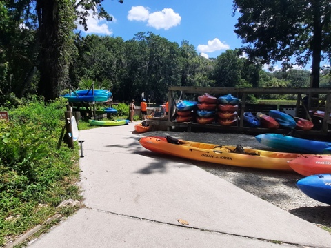 paddling Rainbow River, kayak, canoe