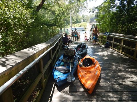 paddling Rainbow River, kayak, canoe