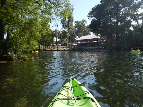 paddling Rainbow River, kayak, canoe