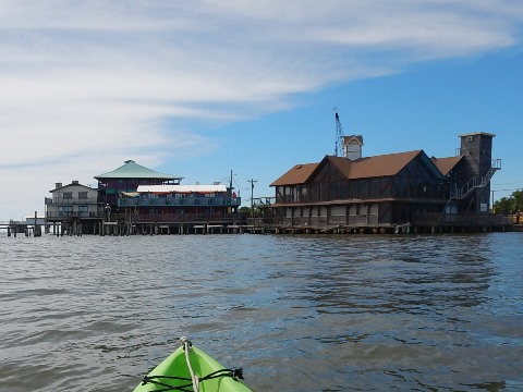 paddling Cedar Key, old downtown