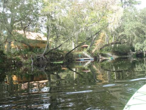 paddling Santa Fe River, River Rise to High Springs, kayak, canoe