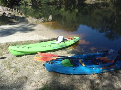 paddling Santa Fe River, US 27 to Poe Spring ,kayak, canoe