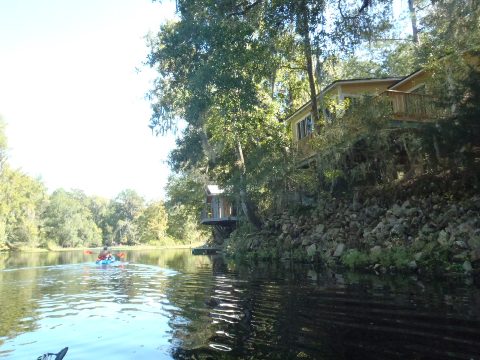 paddling Santa Fe River, US 27 to Poe Spring ,kayak, canoe