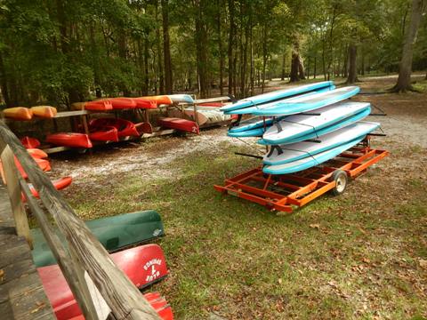 paddling Santa Fe River, Gilchrist Blue Spring, kayak, canoe