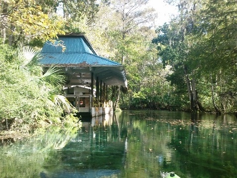 paddling Silver River, Fort King Waterway