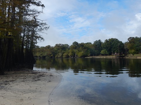 paddling Suwannee River, Suwannee/Santa Fe Boat Ramp