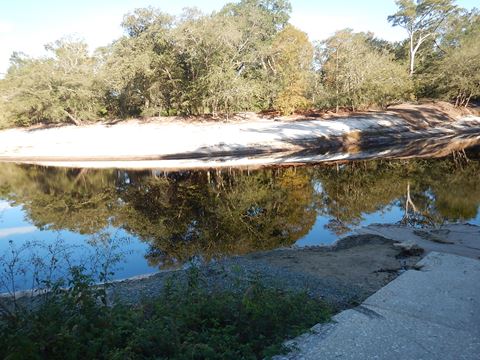 paddling Suwannee River, Roline Boat Ramp