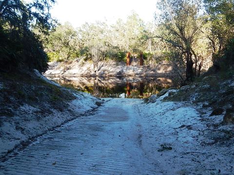 paddling Suwannee River, Turner Boat Ramp