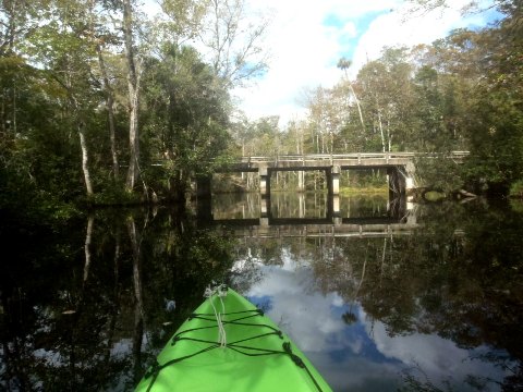 paddling Waccasassa River, kayak, canoe