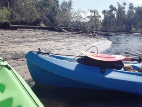 paddling Waccasassa River, kayak, canoe