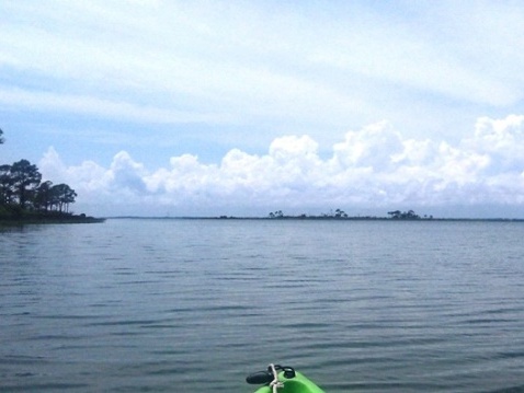 paddling on Apalachicola Bay