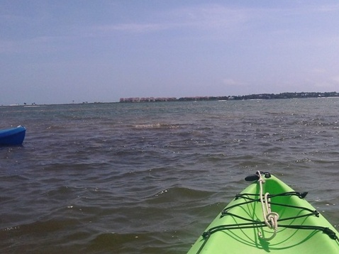 paddling on Apalachicola Bay